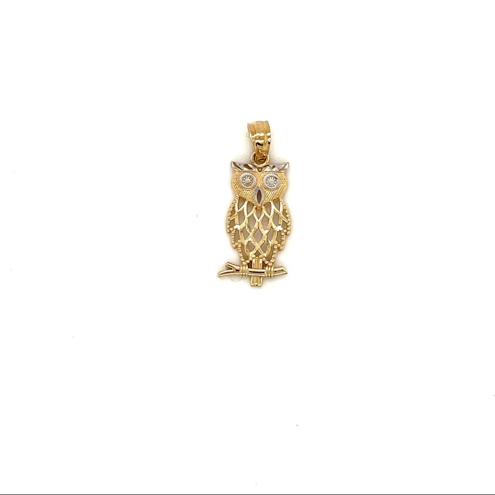 Gold Owl Charm